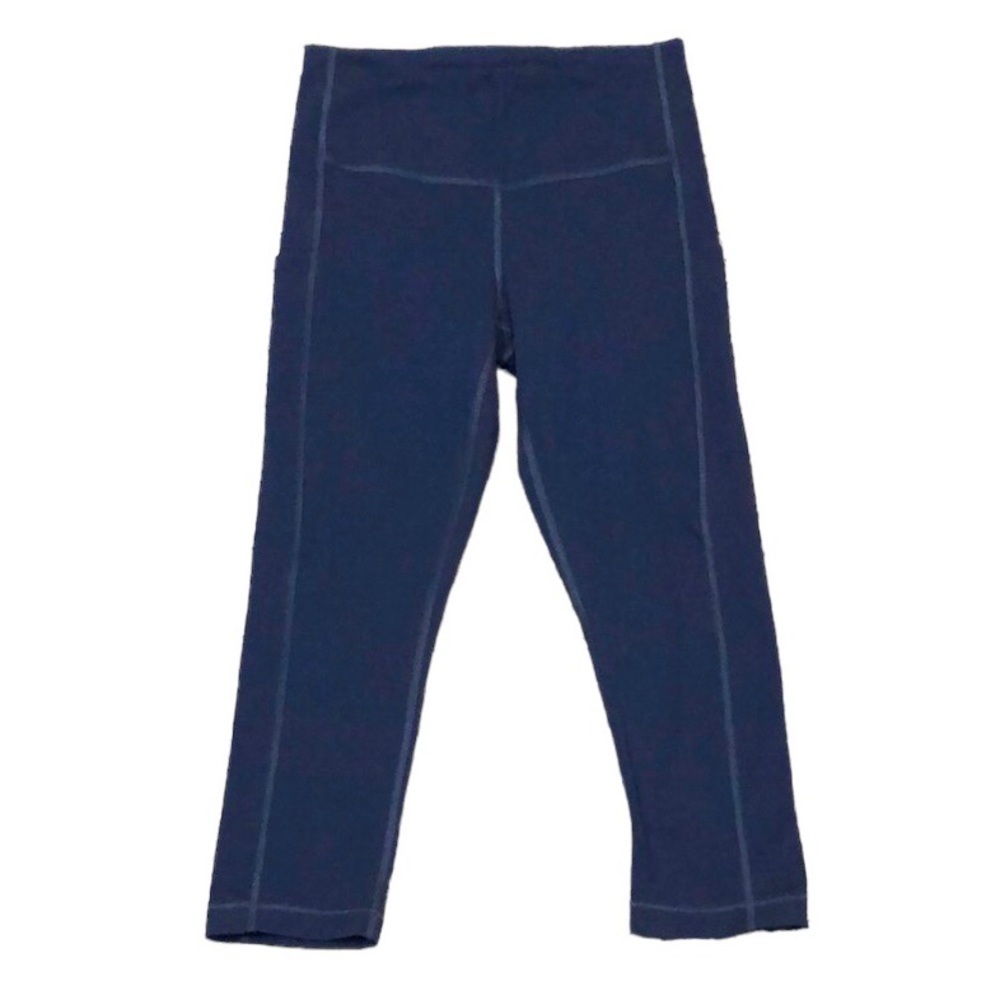 Athleta Ultimate Stash Pocket Capri Pants Size XS Petite XSP Navy Blue